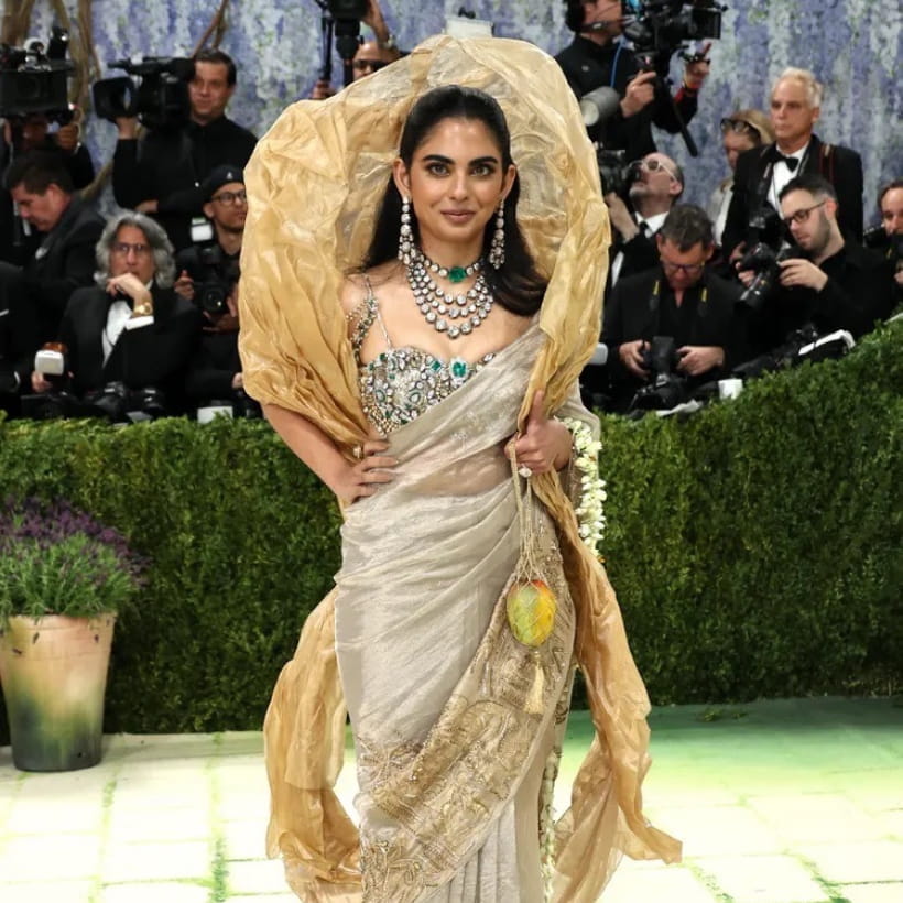 Met Gala: Isha Ambani - Jasmine Hair Sculpture Commission