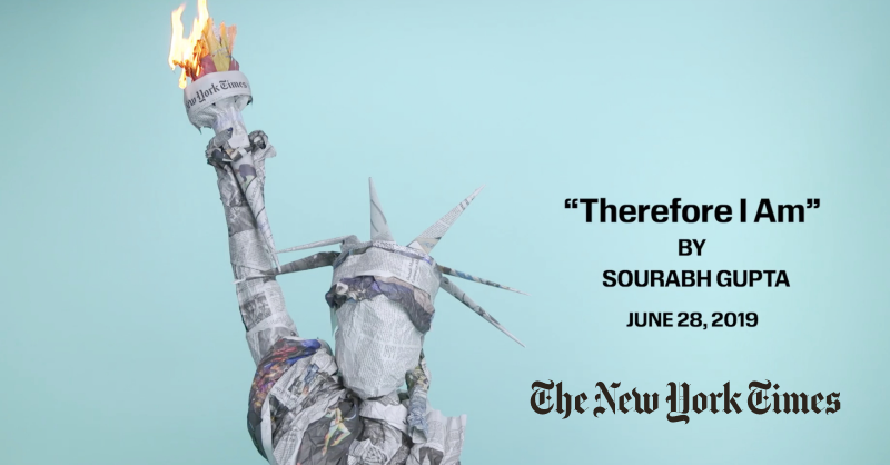 T Magazine: Make Something — Therefore I Am, Sourabh Gupta by United Labor